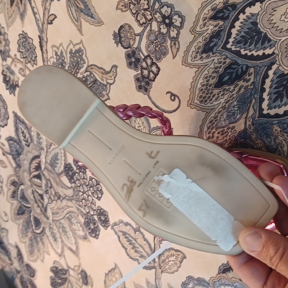 Women's Iman Asymmetrical Braided Band Slide Flat Sandals Dolce Vita sz 7 - Picture 5 of 7